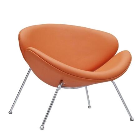 EAST END IMPORTS Nutshell Lounge Chair- Orange EEI-809-ORA